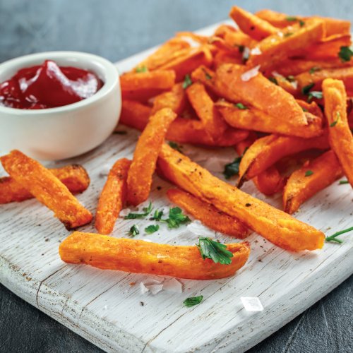 Try a different take on fries – sweet heat and a barbecue favorite.
